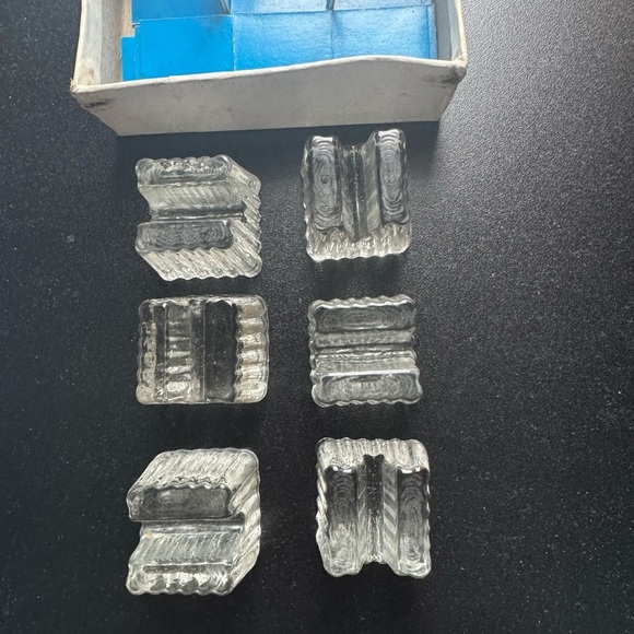 Vintage Czech crystal 6 pcs knife set - Picture 3 of 7